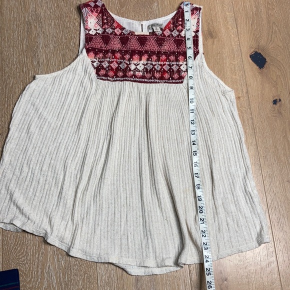 Lucky Brand BoHo embroidered tank - Picture 5 of 6
